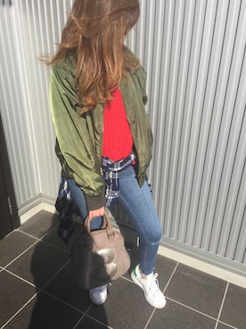 「muta（ムータ）のアイテム（バッグ）」を使った、Rinaaaaaさん（レディース・150cm）の春コーディネート