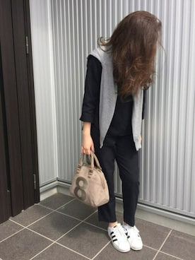 「muta（ムータ）のアイテム（バッグ）」を使った、Rinaaaaaさん（レディース・150cm）の春コーディネート