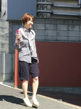 「H.A.K（ハク）のアイテム」を使った、naruさん（レディース・163cm）の春コーディネート