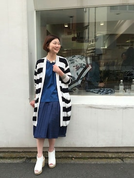 「H.A.K（ハク）のアイテム」を使った、naruさん（レディース・163cm）の春コーディネート