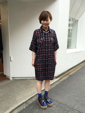 「H.A.K（ハク）のアイテム」を使った、naruさん（レディース・163cm）の秋コーディネート