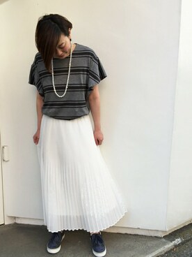 「H.A.K（ハク）のアイテム」を使った、naruさん（レディース・163cm）の春コーディネート