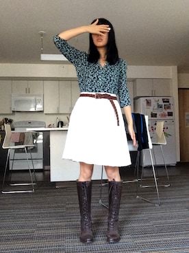 「skirt」｜「アイテム（パンツ）」を使った、Lucyさん（レディース・168cm）の秋コーディネート