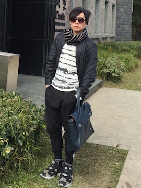 「pingtung」｜李仁植さん（メンズ・170cm）の冬コーディネート