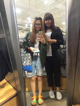 「Lulus（-）のアイテム（その他アウター）」を使った、吳懿心Sinさん（レディース・158cm）の夏コーディネート