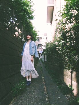 美里さん（レディース・157cm）の春コーディネート