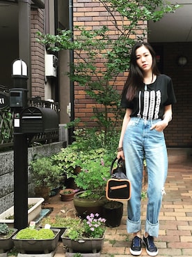 「GYDA（ジェイダ）のアイテム」を使った、Cさん（レディース・163cm）の春コーディネート