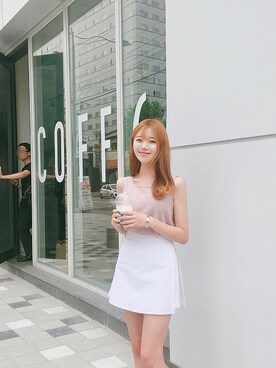 「FLYMODEL（フライモデル）のアイテム（トップス）」を使った、FLYMODELさん（レディース・167cm）の夏コーディネート