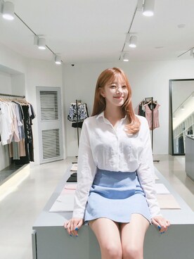 「FLYMODEL（フライモデル）のアイテム（スカート）」を使った、FLYMODELさん（レディース・167cm）の夏コーディネート