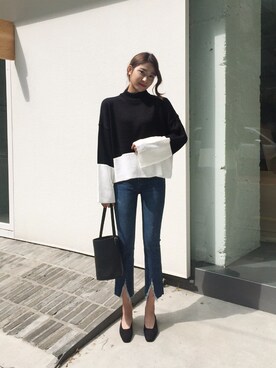 「FLYMODEL（フライモデル）のアイテム」を使った、FLYMODELさん（レディース・167cm）の秋コーディネート