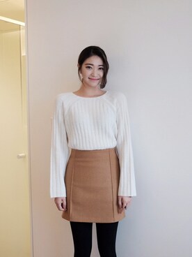 「FLYMODEL（フライモデル）のアイテム」を使った、FLYMODELさん（レディース・167cm）の冬コーディネート