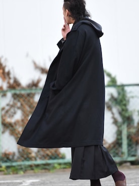 「AUTTAA」｜「アイテム（その他アウター）」を使った、吉田健人さん（メンズ・190cm）の冬コーディネート