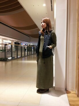 「AVIREX（アヴィレックス）のアイテム（チュニック）」を使った、kinukaさん（レディース・157cm）の秋コーディネート