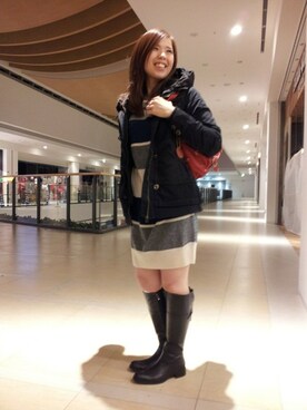 kinukaさん（レディース・157cm）の冬コーディネート