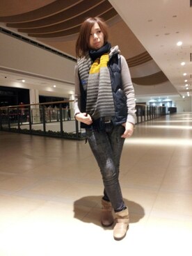 kinukaさん（レディース・157cm）の冬コーディネート