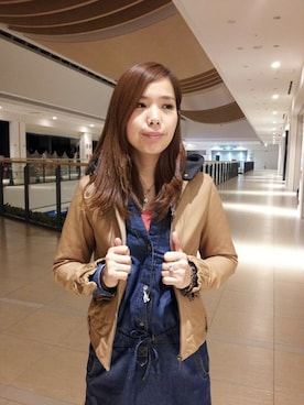 「TYPE BLUE（タイプブルー）のアイテム（ワンピース）」を使った、kinukaさん（レディース・157cm）の冬コーディネート