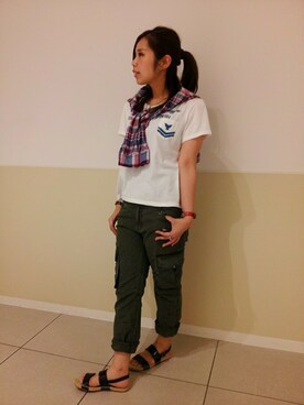 kinukaさん（レディース・157cm）の夏コーディネート