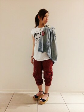 kinukaさん（レディース・157cm）の夏コーディネート