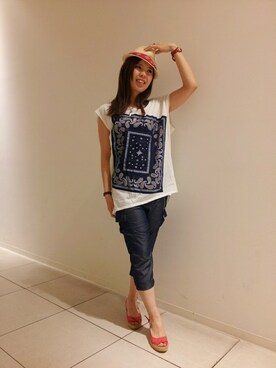 kinukaさん（レディース・157cm）の夏コーディネート