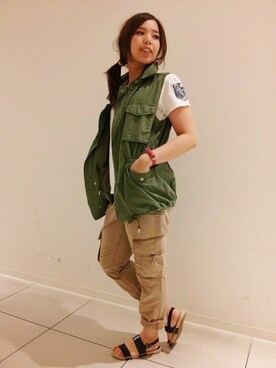 kinukaさん（レディース・157cm）の夏コーディネート