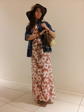 「TYPE BLUE（タイプブルー）のアイテム（トップス）」を使った、kinukaさん（レディース・157cm）の夏コーディネート