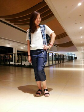 kinukaさん（レディース・157cm）の夏コーディネート