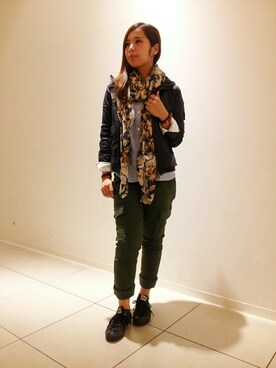 kinukaさん（レディース・157cm）の秋コーディネート