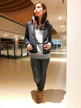 kinukaさん（レディース・157cm）の冬コーディネート