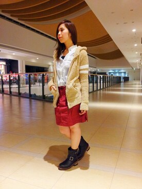 kinukaさん（レディース・157cm）の冬コーディネート