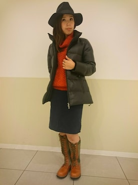 kinukaさん（レディース・157cm）の冬コーディネート