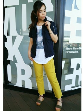 kinukaさん（レディース・157cm）の夏コーディネート