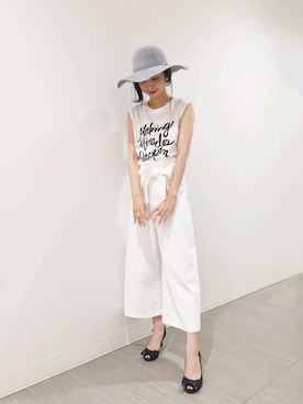 「JILL STUART（ジルスチュアート）のアイテム（パンツ）」を使った、yukiさん（レディース・162cm）の春コーディネート