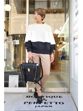 「アイテム（その他トップス）」を使った、OTOHAさん（レディース・156cm・30代）の秋コーディネート