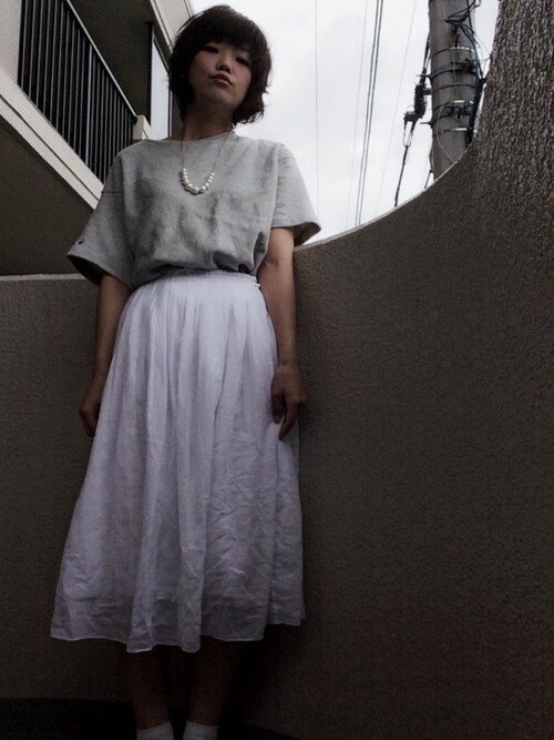 もえ(⑅´•⌔•`)* ﾟ*｡│Champion T Shirts Looks WEAR