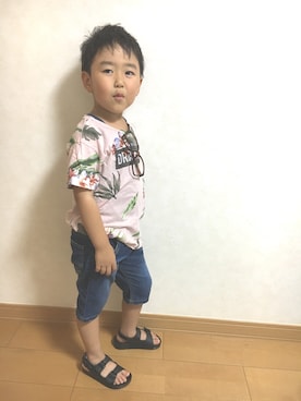 「ボタニカル」｜RIO☆さん（キッズ・110cm）の夏コーディネート