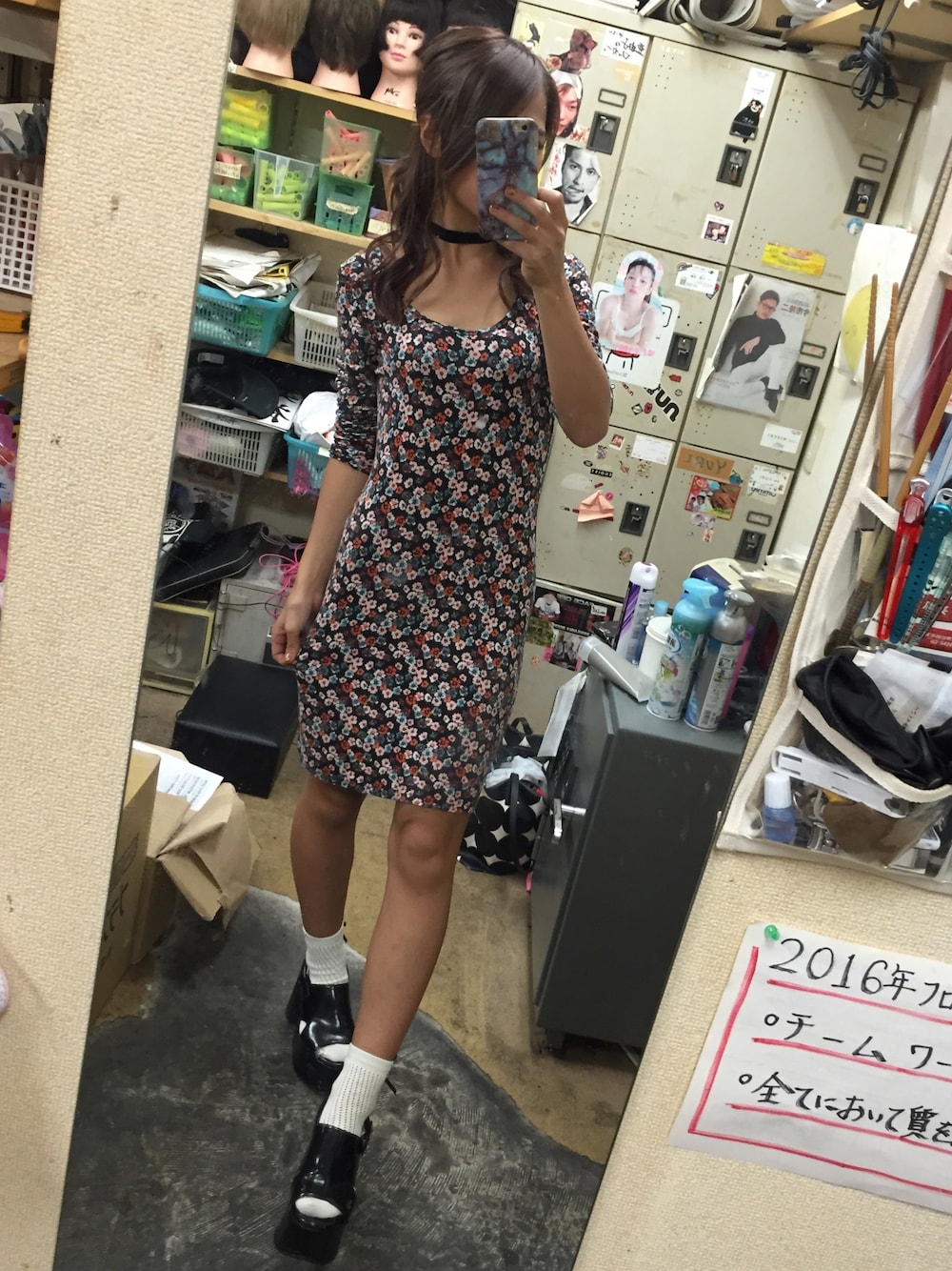 「ママコーデ、タイトスカート、タイトワンピース、ヘアアレンジ」｜「ヘアアレンジ動画はインスタ！✨💗のアイテム（ワンピース、ブラウン系）」を使った、Yuri mom.♡さん（レディース・156cm）の秋コーディネートの1枚目の写真
