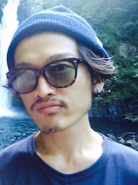 「Steven Alan（スティーブンアラン）のアイテム（ニットキャップ/ビーニー）」を使った、kumesさん（メンズ・171cm）の秋コーディネート