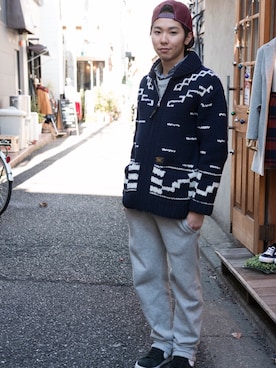 「アイテム（その他トップス）」を使った、小久保賢人さん（メンズ・166cm・20代）の冬コーディネート