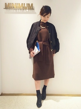 「京都マルイ」｜minimum京都マルイstaffさん（レディース・156cm）の秋コーディネート