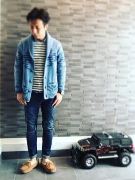 「BAYFLOW（ベイフロー）のアイテム（その他アウター）」を使った、zenmeiさん（メンズ・165cm）の冬コーディネート