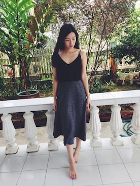 「cotton on」｜「アイテム（スカート）」を使った、Michelle Miracleさん（レディース・163cm）の冬コーディネート