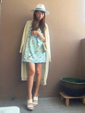 「ハットコーデ」｜デリさん（レディース・168cm）の春コーディネート