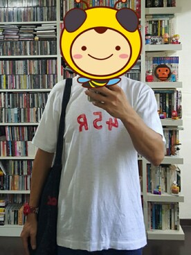 「45R（フォーティファイブアール）のアイテム（バッグ）」を使った、Sam Ngさん（メンズ・162cm）の春コーディネート