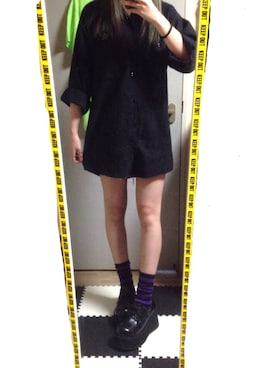 「厚底」｜「 ねむる 」さん（レディース・156cm）の夏コーディネート