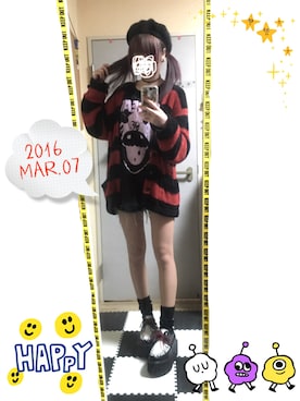「ショーパン」｜「アイテム（ハンチング/ベレー帽）」を使った、「 ねむる 」さん（レディース・156cm）の春コーディネート