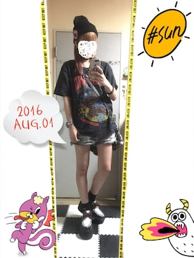 「WORLDWIDELOVE!」｜「 ねむる 」さん（レディース・156cm）の夏コーディネート