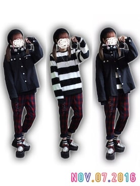 「WORLDWIDELOVE!」｜「 ねむる 」さん（レディース・156cm）の秋コーディネート