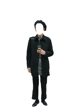 「COMME CA ISM（コムサイズム）のアイテム（ステンカラーコート）」を使った、yukihiroさん（メンズ・181cm）の秋コーディネート