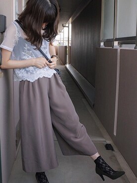 「バー」｜AYAKOさん（レディース・163cm）の春コーディネート