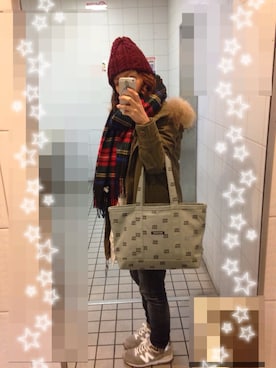 「URBAN RESEARCH（アーバンリサーチ）のアイテム（モッズコート）」を使った、ucamoi↟さん（レディース・155cm）の冬コーディネート